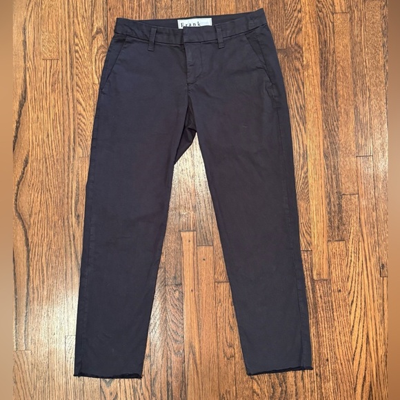 Frank & Eileen Black Chinos Wicklow The Italian Tailored Fit Size 0 - Picture 5 of 11